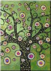 "MOSAIC OF A TREE IN LIME"