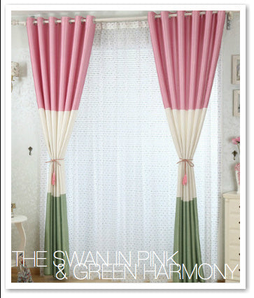 THE SWAN IN PINK & GREEN HARMONY