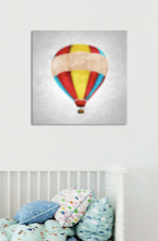 "BANDED COLORFUL DOUBLE BALLOON"