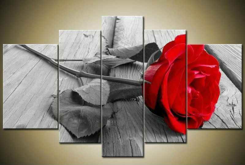"RED ROSE ON PIER"
