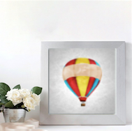 "BANDED COLORFUL DOUBLE BALLOON"