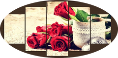 "CUP: GOODNESS. RED ROSE, A CEMENT CUP"