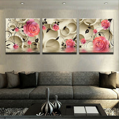 "A WALL OF ROSES"