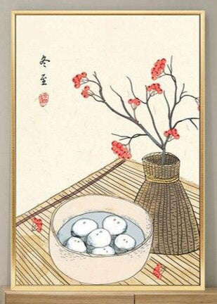 "GAVE SWEET LITTLE RICE BALLS IN A BOWL"