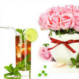 "PINK BOUQUETS AND DRINKS"