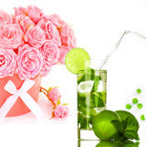 "PINK BOUQUETS AND DRINKS"