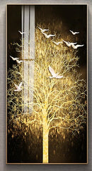 "WAS ONE, THEN MANY BIRDS: A GOLD TREE"